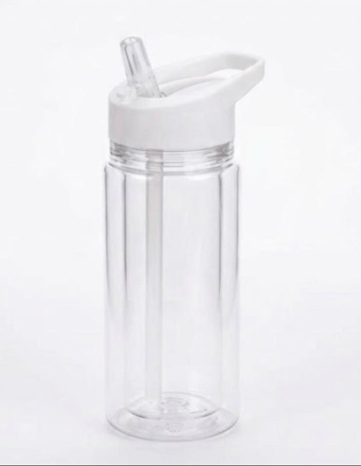 10oz Zippy Snow Globe Plastic Bottle with Colored Lid