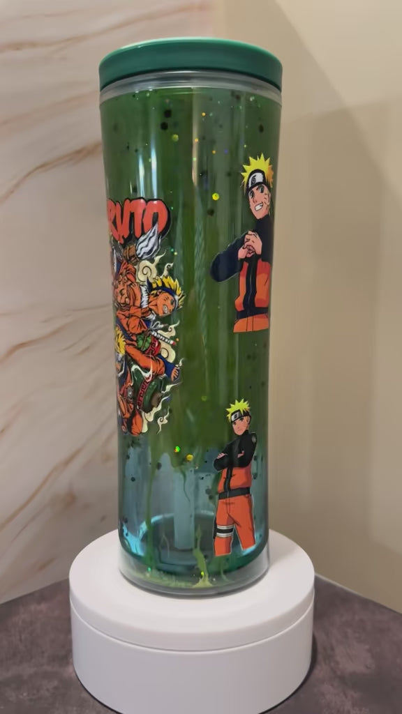 20oz Naruto Snow Globe Sippy Tumbler